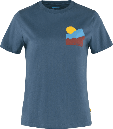 Fjällräven Women's Nature T-Shirt Women short-sleeved sweaters Blue L