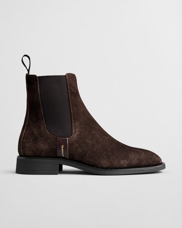 GANT Damen Fayy Chelsea Boot aus Veloursleder (40) Braun