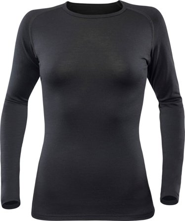 Devold Breeze Woman Shirt Women base layer tops Black XS