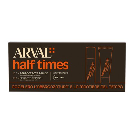Arval Half Times Abbronzante Rapido Corpo SPF6 10x10ml - Fiale solari corpo bassa prot.