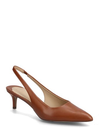 Lauren Ralph Lauren Lolah Ii Leather Slingback Pump - Brown - 39