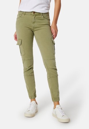 ONLY Missouri Ankl Cargo Pant Oil Green Klær