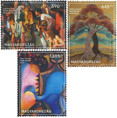 Ungarn - Kunst - Postfrisk sæt 3v