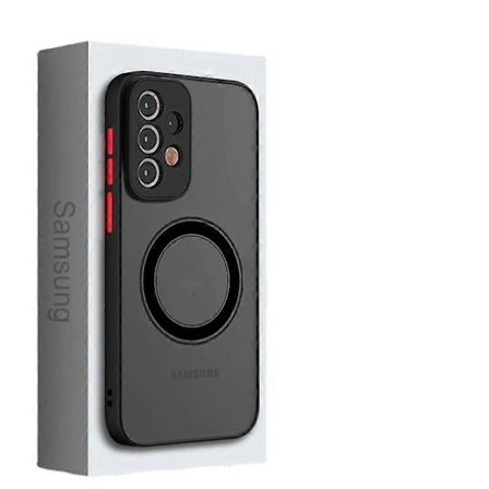 Magnetiskt Stöttåligt Designat Skal för Samsung Galaxy S24 Plus [Magsafe] Genomskinligt Slim Hårt Skyddande Skal för S24 Plus, Svart...-Glad