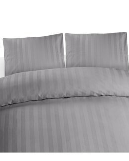 Pussilakanasetti King Size Satiini 3 osaa Vaalean harmaa-Borganäs of Sweden