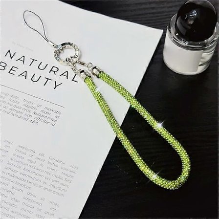 Telefon Håndleddsstropp Skinnende Rhinestone Dekor Håndstropp Lanyard, Lengde: 25cm(h})