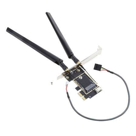 Mini PCI-Express - PCIE X1 Mini PCI-E Wifi -adapteri pöytätietokoneen muunnin Dual-Band Tuki Bluetooth-yhteensopiva