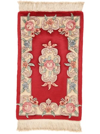 Medalionowy Mały Chińskie 90 Line Dywan 60X90 Wełna