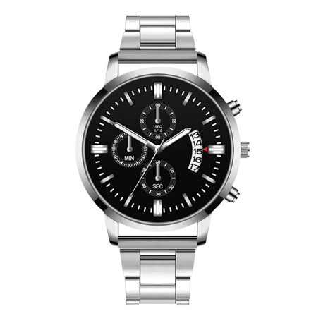 Herreur Chronograf Quartz Ur, Japansk Quartz Urværk Rustfrit Stål Rem Ur Med Analog Visning Og Vandtæt Funktionalitet, Perfekt