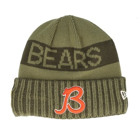 New Era - NFL Vihreä cuff Beanie - Chicago Bears NFL Salute To Service Green Knit Cuff @ Hatstore