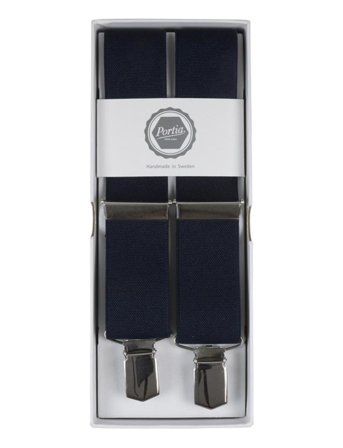 Solid Suspenders Navy Portia 1924