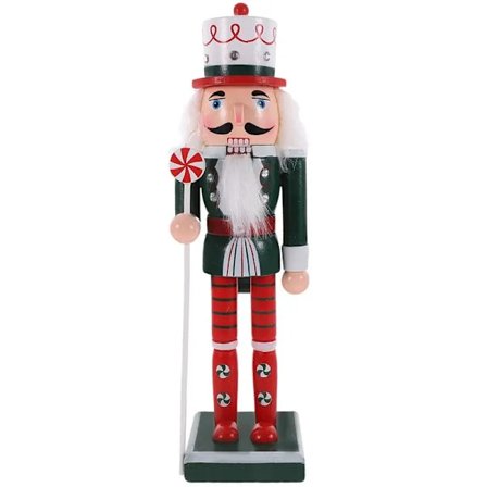 Jul Soldat Ornament Centerpieces Bogreol Bordplade Soldater Xmas Figur Bord Valnød Ferie Statue