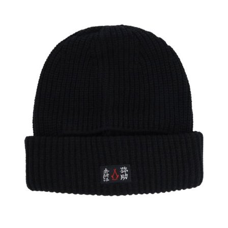 Difuzed - Svart cuff Beanie - Assassin's Creed Shadows Black Balaclava Cuff @ Hatstore