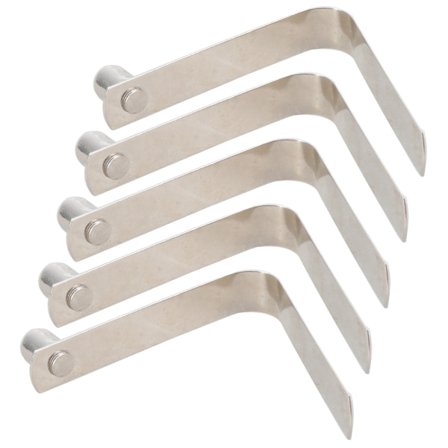 5 stk. Metal Teleskopisk Fjederclips V-formet Fjederlås Nem at Installere