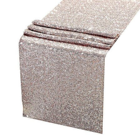 Paljett Bordløpere Rose Gold-12x108 Tommers Glitter Bordløper