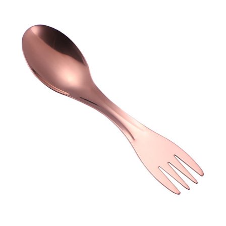 Titanium Camping Skje-Gaffel Titanium Ultralett Gjenbrukbar med Po