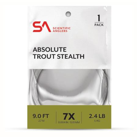 SA Absolute Trout Stealth Leader 9' 7X (0,10 mm)