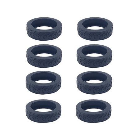 8 stk. Kuffert hjulbeskyttere Beskyttelse til kuffert hjul SORT