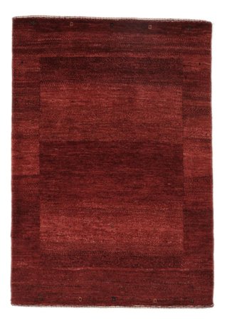 Loribaft Fine Rug 82X120 Black/Dark Red Wool