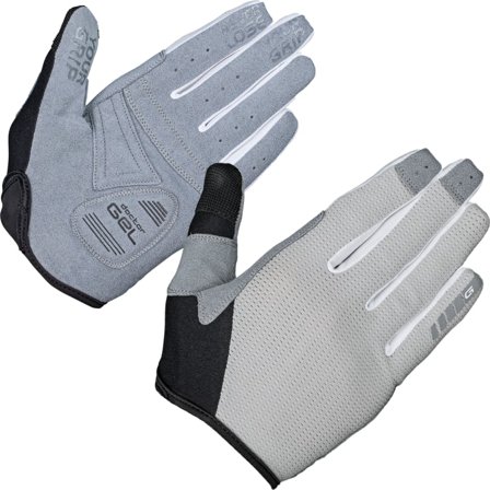 GripGrab Women's Shark Padded Full Finger Glove Women workout gloves Grey XS