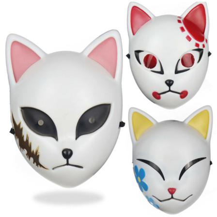 Halloween Mask Demon Slayer Kimetsu No Yaiba Fox Cosplay Kostym