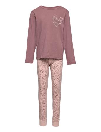 Nkfnightset Rose Taupe Leo Pyjamas Sett Rosa Name It