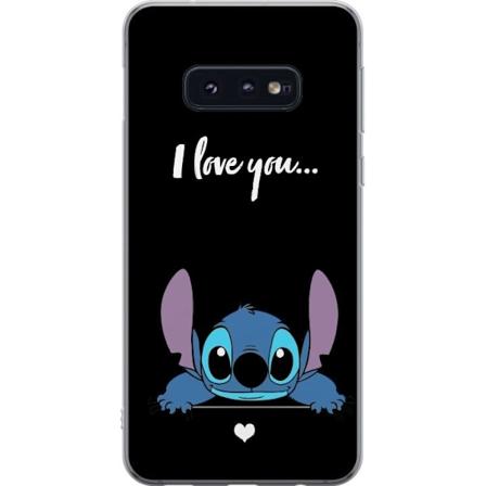 Samsung Galaxy S10e Gennemsigtig cover Stitch Jeg Elsker Dig