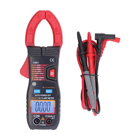 Digital Tangmeter Multifunktionel AC DC Amperemeter Smart Auto Ranging Multimeter 1V‐600V
