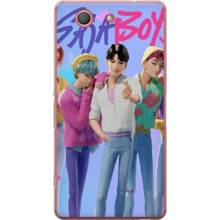 Kompatibel Gennemsigtig cover til Sony Xperia Z3 Compact Legesyg blå fantasivæsen hvilende blandt blomster blødt lys naturlig følelse og harmonisk