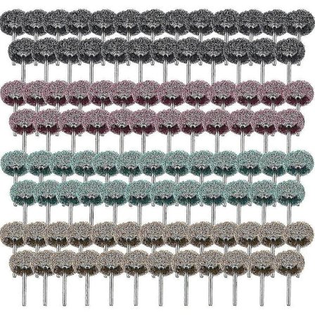 【PP】 Stor 100-pack 1 tum Slipstenar Poleringshjul Set Poleringshjul för Dremel Rotationsverktyg, 4 Kornstorlekar