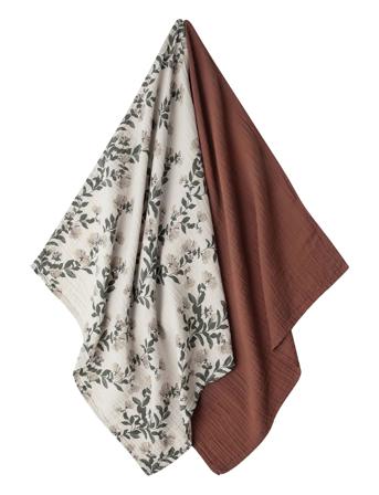 Muslin Blanket Small - 2Pcs Baby & Maternity Baby Sleep Muslins Muslin Blankets Multi/mønstret Garbo&Friends