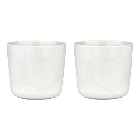 Marimekko OIVA Unikko kopp 2 dl 2-pack, off white | Dukning & Servering > Muggar & Koppar > Kopp | Bagaren och Kocken