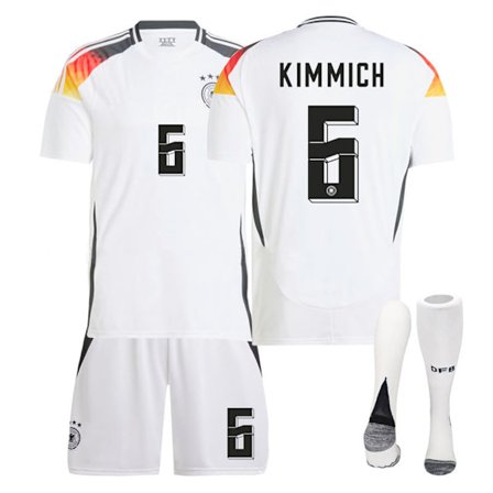 Saksa kotipaita kaudelle 24-25 valkoinen nro 6 Pedri jalkapalloaiheinen paita sisältää lasten ja aikuisten koot