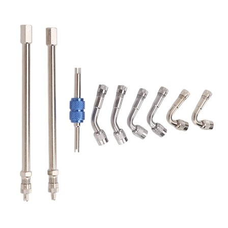 Ventilforlengere i Metall 45 90 135 Grader Dekk Dually Ventilforlenging Adapter for Biler Pickup Trucks Gressklippere