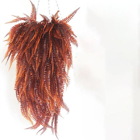 1 stk. Rød solnedgang bregne kunstig falsk plante Boston blad kunstig