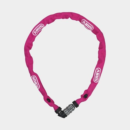 Chain lock with code / combination lock ABUS 1200, 60 cm, Ø4 mm, Web Coral