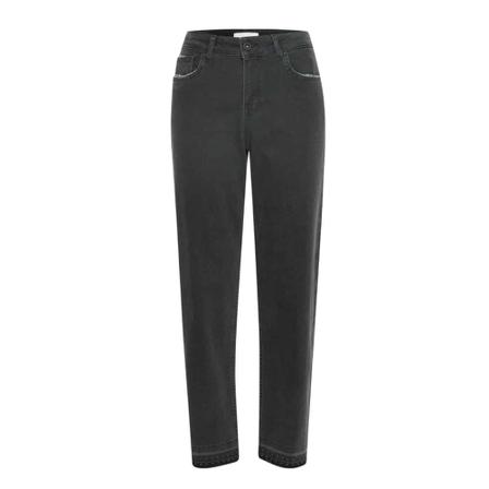 Pulz Jeans Emma Straight Jeans Sort, Dame, Størrelse: W30