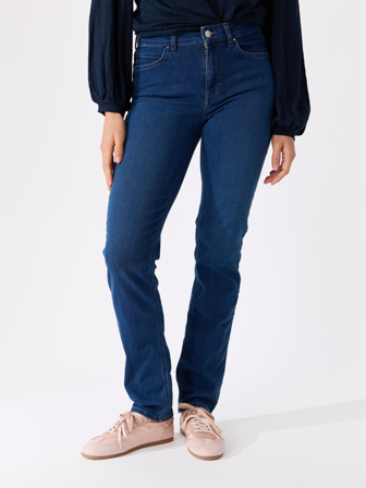 MATCH - Roma cropped jeans - Marie Philippe - Str. L - Dame - Bukser & Jeans - Blå - 75% Bomull, 14% Resirkulert bomull, 9% Resirkulert polyester og 2