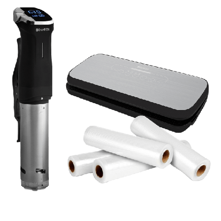 Champion Nordic Sous Videpaket M. Vakuumförpackare Fresh & 4 Rullar Köksmaskiner Silver