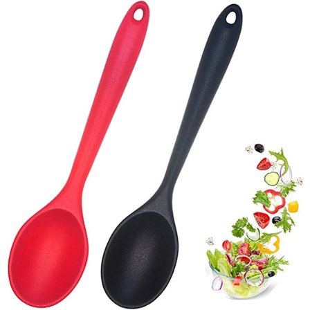 Premium-silikonispatula, 27,8 * 6 cm, musta