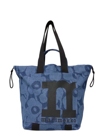 Marimekko Mono City Tote Unikko - Blue - ONE SIZE