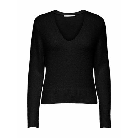 Only Round-neck Strik Sort, Dame Striktrøjer