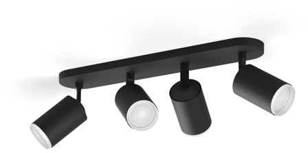 Philips Hue Fugato 929003810201 Spotlight Svart, Belysning