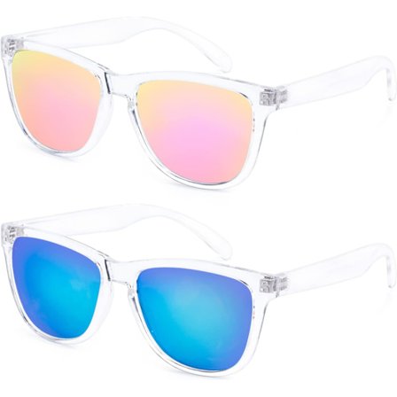 Womens Sunglasses UV400 Mirrored Lens, Fit for Outdoor, Vacation, Driving