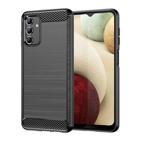 SKALO Samsung A13 4G Armor Carbon Iskunkestävä TPU suojakuori - Black