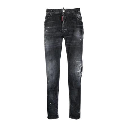 Dsquared2, Jeans Grijs, Heren, Maat:XS,polyester