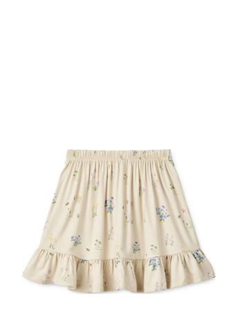 Hellvi Printed Skirt Cream Liewood
