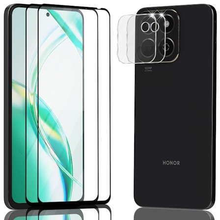 2-Pack Honor 200 Smart Näytönsuoja & 2-Pack linssinsuoja - Karkaistu Lasi 9H - Super laatu 3D