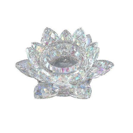Krystall Lotus Tealysholder Lotus Petal Ønske Lysholder (FMY)