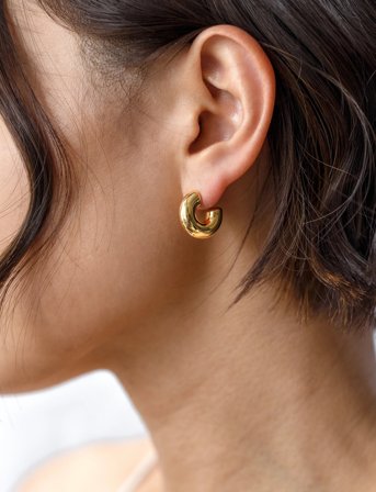 Syster P Bolded Little Sis Hoops Gold - Gold - ONE SIZE